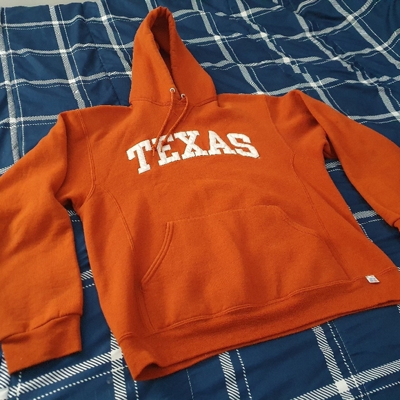 Russell Athletic Orange Hoodie - Picture 1 of 4